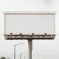 Blank Billboard for Advertisement Royalty Free Stock Photo