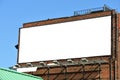 Blank Billboard On Brick Wall