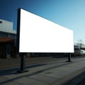 blank billboard on bus stop shelter at night Royalty Free Stock Photo