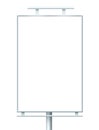 Blank billboard (city advert) Royalty Free Stock Photo