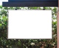 Blank billboard with copy space for your text message Royalty Free Stock Photo