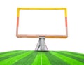 Blank billboard on field soccer.