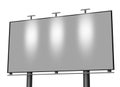 Blank billboard isolated