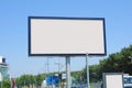 Blank billboard outdoors, outdoor advertising Royalty Free Stock Photo