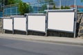 Blank billboard outdoors, outdoor advertising Royalty Free Stock Photo