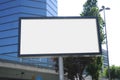 Blank billboard outdoors, outdoor advertising Royalty Free Stock Photo