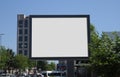 Blank billboard outdoors, outdoor advertising Royalty Free Stock Photo