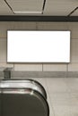 Blank billboard posters in the subway station for advertising Royalty Free Stock Photo