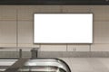 Blank billboard posters in the subway station for advertising Royalty Free Stock Photo