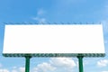 Blank billboard ready for new advertisement against blue sky Royalty Free Stock Photo