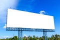 Blank billboard ready for new advertisement Royalty Free Stock Photo