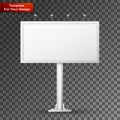 Blank billboard screen, isolated Royalty Free Stock Photo