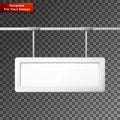 Blank billboard screen, isolated Royalty Free Stock Photo