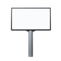 A blank billboard standing alone on a plain white background for advertising Royalty Free Stock Photo