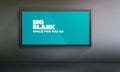 Blank billboard template with easily changeable content