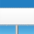 Blank billboard vector illustration