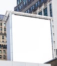 Blank billboards in downtown New York City