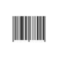 Blank black barcode vector template