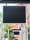 Blank black billboard with copy space for your text message Royalty Free Stock Photo