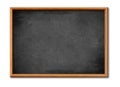 Blank black board with wooden frame Royalty Free Stock Photo