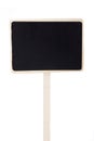 Blank black board with wooden frame Royalty Free Stock Photo