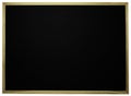 Blank black board with wooden frame for education concept Royalty Free Stock Photo