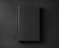 Blank black book Royalty Free Stock Photo