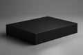 Blank black box mock up with a matte finish Royalty Free Stock Photo