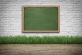 Blank black chalkboard. Background and texture. Royalty Free Stock Photo