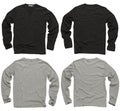 Blank black and gray long sleeve shirts