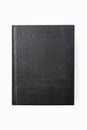 Isolated old black leather book cover Royalty Free Stock Photo