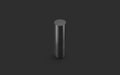 Blank black lipstick tube mockup, isolated on dark