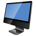 Blank black monitor