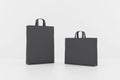 Blank black paper bags with a space for your logo. Mock up Royalty Free Stock Photo