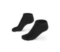 Blank black short socks design mockup, isolated, clipping path. Royalty Free Stock Photo