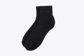 Blank black socks mockup isolated on white background Royalty Free Stock Photo