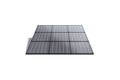 Blank black solar panel roof-mounted mockup, front view
