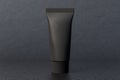 Blank black tube lotion or cream container Royalty Free Stock Photo