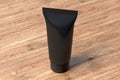 Blank black tube lotion or cream container Royalty Free Stock Photo