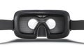 Blank black virtual reality goggles mockup, back view Royalty Free Stock Photo