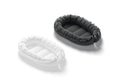 Blank black and white babynest lounger mockup, side view Royalty Free Stock Photo