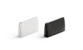 Blank black and white canvas pouch mockup set, isolated Royalty Free Stock Photo