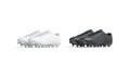 Blank black and white soccer boots pair mockup set, isolated Royalty Free Stock Photo