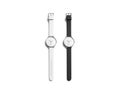 Blank black and white watch wristlet mockup set, isolated, Royalty Free Stock Photo