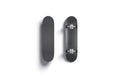 Blank black wood skateboard mock up, front and back side