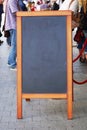 Blank blackboard advertising sign or customer stopper