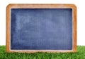 Blank blackboard on the grass Royalty Free Stock Photo