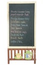 Blank blackboard menu Royalty Free Stock Photo