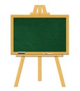 Blank Blackboard with Stand (isolated)