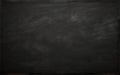 Blank blackboard, wooden frame, Empty blank black chalkboard with chalk traces background